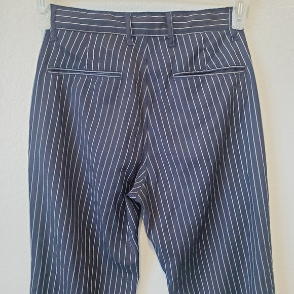 💚5/$25 John Galt Brandy Melville Striped Strait Leg Trousers Pants Size Small - Picture 4 of 6